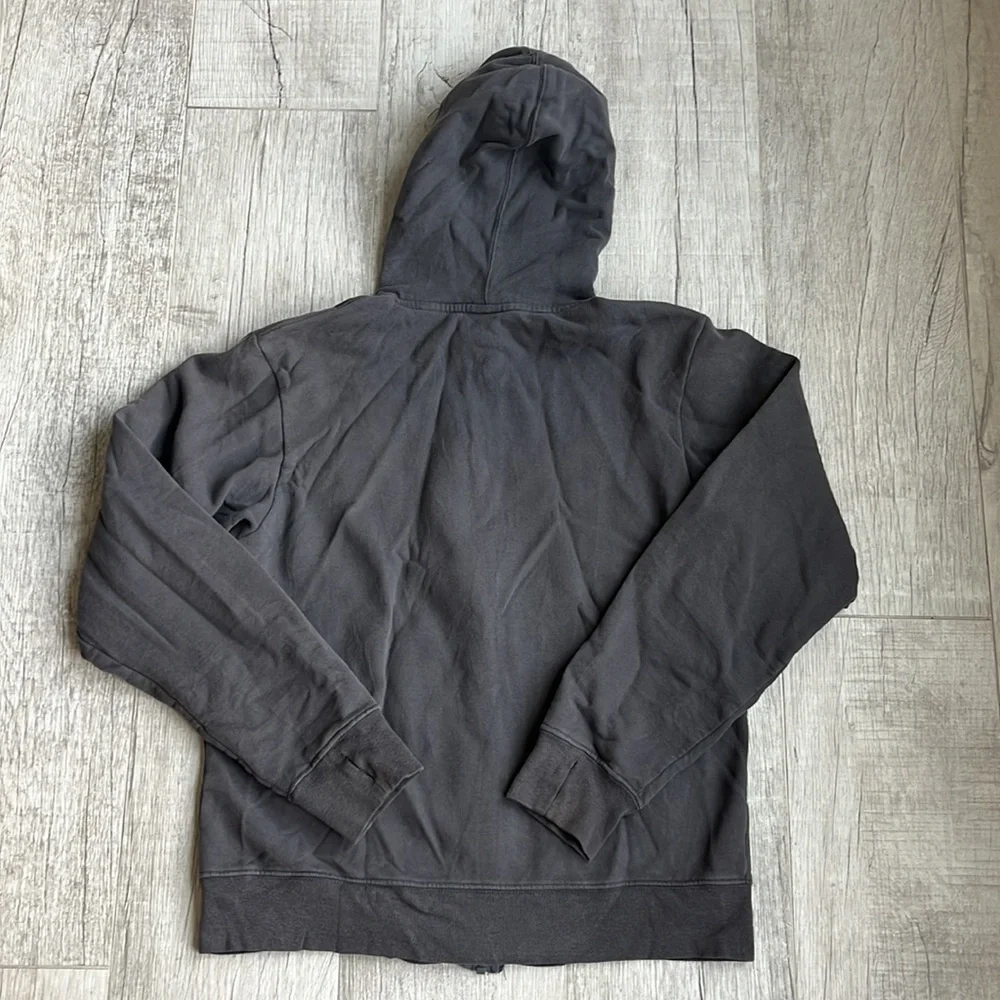 Men’s The North Face Hoodie Gray/Blue Size Medium Pullover‎ Logo